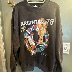 Abercrombie x FIFA Argentina ‘78 oversized crew neck, brand new with tags